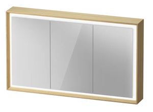 DURAVIT OCAVO zrcadlová skříňka 122x72x16 cm, osvětlení s regulací stmívání a el. zásuvkou, dřevo, přírodní dub