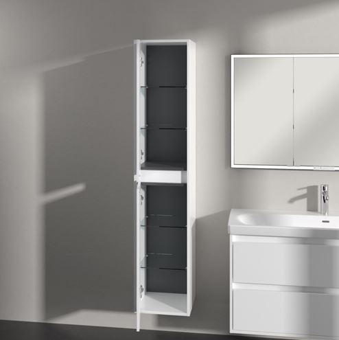 VILLEROY & BOCH SKYLA vysoká skříňka 35x34,8x170 cm, 2 dvířka, panty vlevo, brilliant white C80100VE Obrázek - fotka