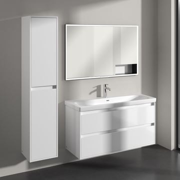 VILLEROY & BOCH SKYLA vysoká skříňka 35x34,8x170 cm, 2 dvířka, panty vlevo, brilliant white C80100VE Obrázek - fotka