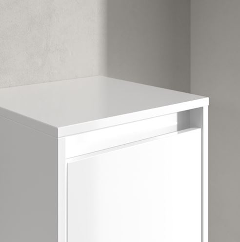 VILLEROY & BOCH SKYLA nízká skříňka 35x34,8x100 cm, 1 dvířka, panty vpravo, brilliant white C80201VE Obrázek - fotka