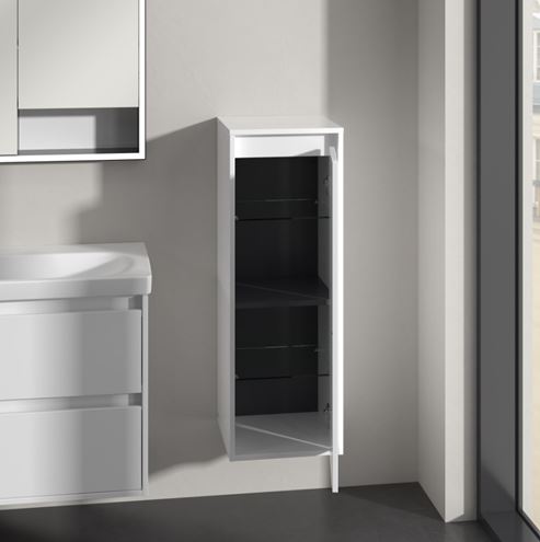 VILLEROY & BOCH SKYLA nízká skříňka 35x34,8x100 cm, 1 dvířka, panty vpravo, brilliant white C80201VE Obrázek - fotka