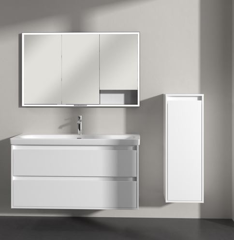 VILLEROY & BOCH SKYLA nízká skříňka 35x34,8x100 cm, 1 dvířka, panty vpravo, brilliant white C80201VE Obrázek - fotka