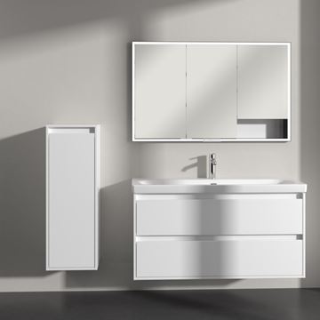VILLEROY & BOCH SKYLA nízká skříňka 35x34,8x100 cm, 1 dvířka, panty vlevo, brilliant white C80200VE Obrázek - fotka