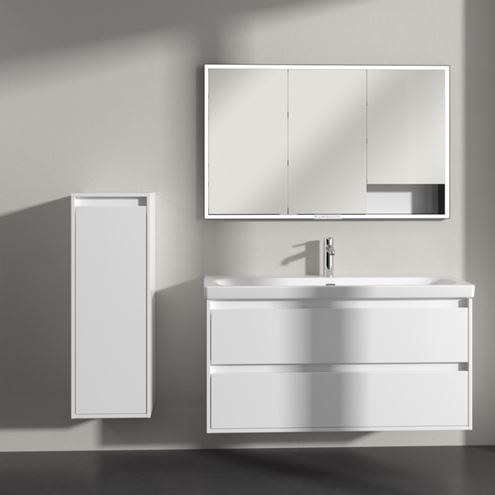 VILLEROY & BOCH SKYLA nízká skříňka 35x34,8x100 cm, 1 dvířka, panty vlevo, brilliant white C80200VE Obrázek - fotka