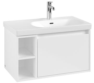 VILLEROY & BOCH SKYLA skříňka pod umyvadlo 77,2x43,9x43,6 cm, 1 zásuvka, 2 police, brilliant white