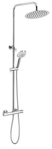 NOVASERVIS TITANIA PURE sprchový set s termostatickou baterií, horní sprcha, ruční sprcha se 3 proudy, teleskopická tyč, hadice, chrom SET032/TER,0 Obrázek - Hlavní obrázek