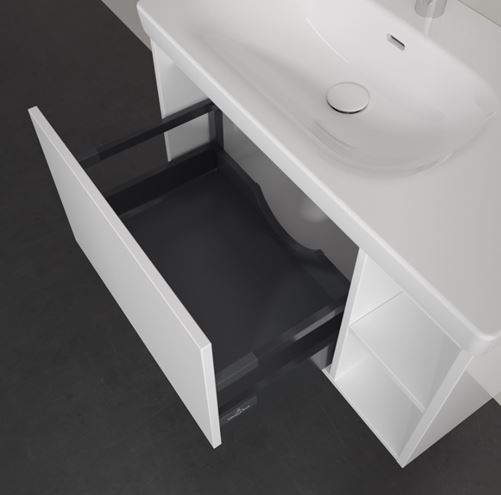 VILLEROY & BOCH SKYLA skříňka pod umyvadlo 77,2x43,9x43,6 cm, 1 zásuvka, 2 police, brilliant white C78800VE Obrázek - fotka