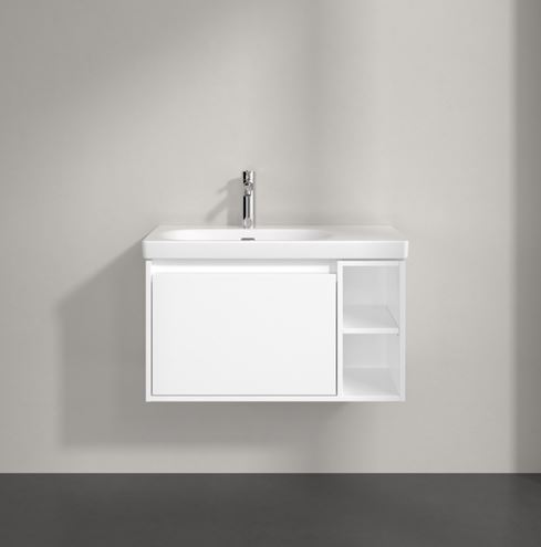 VILLEROY & BOCH SKYLA skříňka pod umyvadlo 77,2x43,9x43,6 cm, 1 zásuvka, 2 police, brilliant white C78800VE Obrázek - fotka