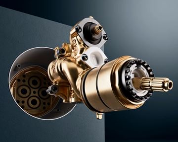 HANSA podomítková baterie, pro 2 spotřebiče, bez ovládací páky, broušená ocel 8260902080 Obrázek - fotka