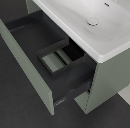 VILLEROY & BOCH SKYLA skříňka pod umyvadlo 77,2x43,9x59,6 cm, 2 zásuvky, soft green C79700AF Obrázek - fotka