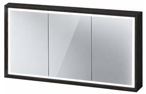 DURAVIT OCAVO zrcadlová skříňka 122x72x16 cm, osvětlení s regulací stmívání a el. zásuvkou, dřevo, černý dub