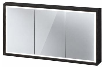 DURAVIT OCAVO zrcadlová skříňka 122x72x16 cm, osvětlení s regulací stmívání a el. zásuvkou, dřevo, černý dub