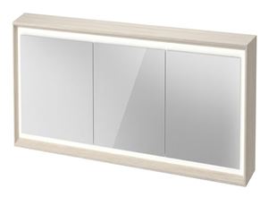 DURAVIT OCAVO zrcadlová skříňka 122x72x16 cm, osvětlení s regulací stmívání a el. zásuvkou, dřevo, světlý dub