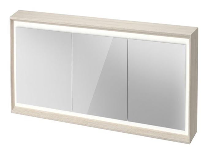 DURAVIT OCAVO zrcadlová skříňka 122x72x16 cm, osvětlení s regulací stmívání a el. zásuvkou, dřevo, světlý dub OC71230H7H71000 Obrázek - Hlavní obrázek