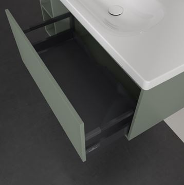 VILLEROY & BOCH SKYLA skříňka pod umyvadlo 97,2x43,9x43,6 cm, 1 zásuvka, 2 police, soft green C79000AF Obrázek - fotka