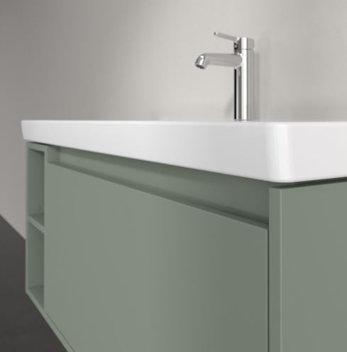 VILLEROY & BOCH SKYLA skříňka pod umyvadlo 97,2x43,9x43,6 cm, 1 zásuvka, 2 police, soft green C79000AF Obrázek - fotka