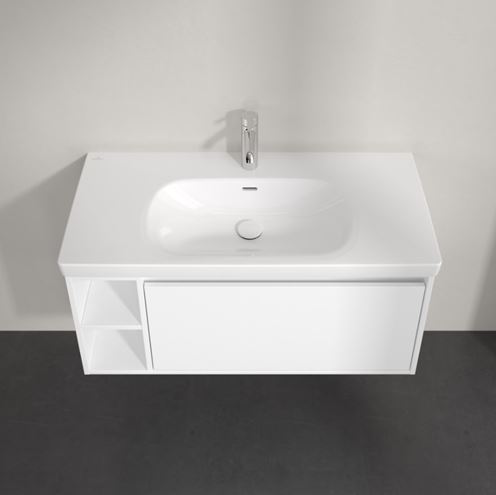 VILLEROY & BOCH SKYLA skříňka pod umyvadlo 97,2x43,9x43,6 cm, 1 zásuvka, 2 police, brilliant white C79000VE Obrázek - fotka