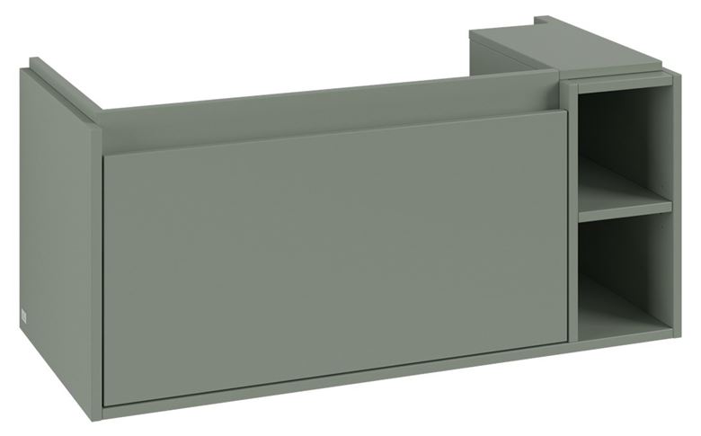 VILLEROY & BOCH SKYLA skříňka pod umyvadlo 97,2x43,9x43,6 cm, 1 zásuvka, 2 police, soft green C79100AF Obrázek - fotka