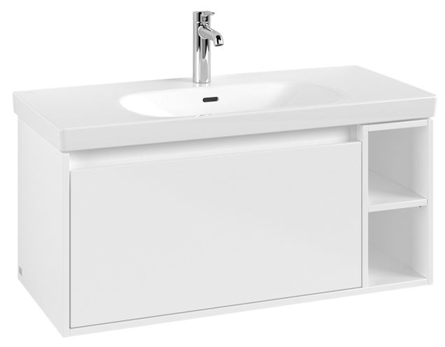 VILLEROY & BOCH SKYLA skříňka pod umyvadlo 97,2x43,9x43,6 cm, 1 zásuvka, 2 police, brilliant white C79100VE Obrázek - Hlavní obrázek