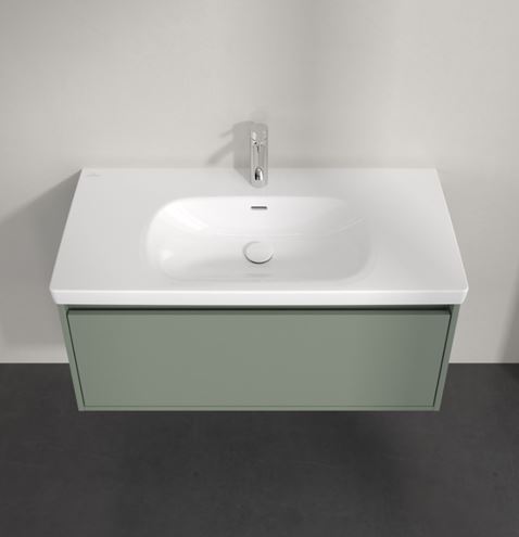 VILLEROY & BOCH SKYLA skříňka pod umyvadlo 97,2x43,9x43,6 cm, 1 zásuvka, soft green C78900AF Obrázek - fotka