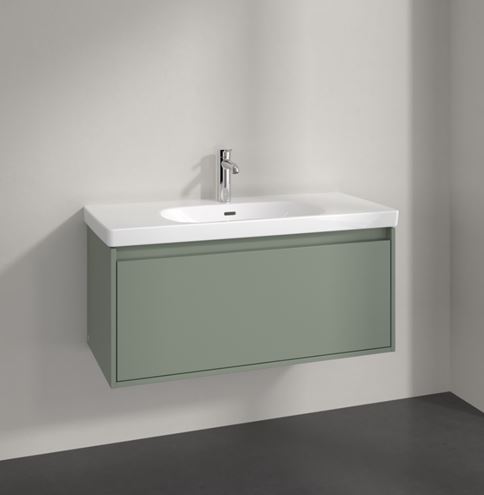 VILLEROY & BOCH SKYLA skříňka pod umyvadlo 97,2x43,9x43,6 cm, 1 zásuvka, soft green C78900AF Obrázek - fotka