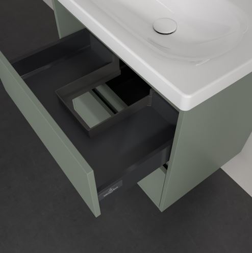 VILLEROY & BOCH SKYLA skříňka pod umyvadlo 62,2x43,9x59,6 cm, 2 zásuvky, soft green C79500AF Obrázek - fotka