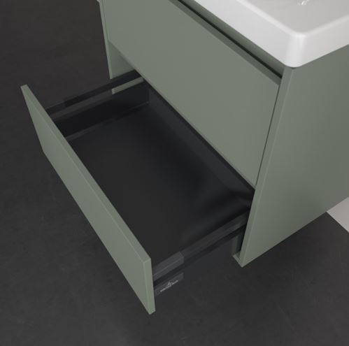 VILLEROY & BOCH SKYLA skříňka pod umyvadlo 62,2x43,9x59,6 cm, 2 zásuvky, soft green C79500AF Obrázek - fotka