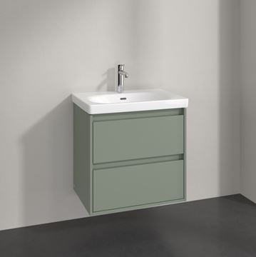 VILLEROY & BOCH SKYLA skříňka pod umyvadlo 62,2x43,9x59,6 cm, 2 zásuvky, soft green C79500AF Obrázek - fotka