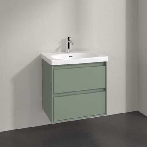 VILLEROY & BOCH SKYLA skříňka pod umyvadlo 62,2x43,9x59,6 cm, 2 zásuvky, soft green C79500AF Obrázek - fotka