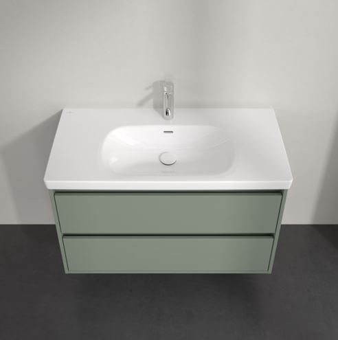 VILLEROY & BOCH SKYLA skříňka pod umyvadlo 97,2x43,9x59,6 cm, 2 zásuvky, soft green C79900AF Obrázek - fotka