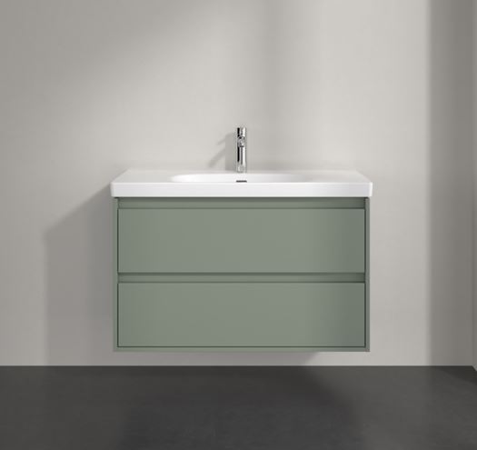 VILLEROY & BOCH SKYLA skříňka pod umyvadlo 97,2x43,9x59,6 cm, 2 zásuvky, soft green C79900AF Obrázek - fotka