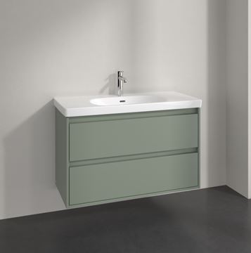 VILLEROY & BOCH SKYLA skříňka pod umyvadlo 97,2x43,9x59,6 cm, 2 zásuvky, soft green C79900AF Obrázek - fotka