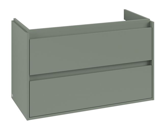 VILLEROY & BOCH SKYLA skříňka pod umyvadlo 97,2x43,9x59,6 cm, 2 zásuvky, soft green C79900AF Obrázek - fotka
