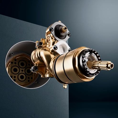 HANSA podomítková baterie, pro 2 spotřebiče, bez ovládací páky, broušený bronz 8260902081 Obrázek - fotka