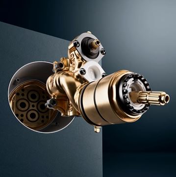HANSA podomítková baterie, pro 2 spotřebiče, bez ovládací páky, broušený bronz 8260902081 Obrázek - fotka