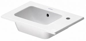 DURAVIT ME BY STARCK umývátko 43 cm, s otvorem pro baterii a přepadem, DuraShield