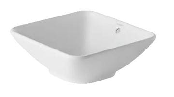 DURAVIT BACINO umyvadlo na desku 42 cm, s přepadem, DuraShield