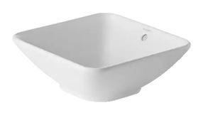 DURAVIT BACINO umyvadlo na desku 42 cm, s přepadem, DuraShield