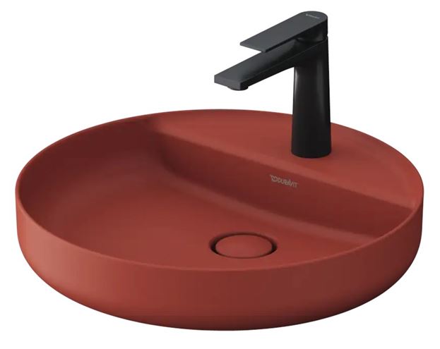 DURAVIT VITRIUM umyvadlová mísa 46 cm, s otvorem pro baterii, bez přepadu, matná skořicová 266246HC71 Obrázek - fotka