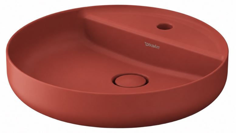 DURAVIT VITRIUM umyvadlová mísa 46 cm, s otvorem pro baterii, bez přepadu, matná skořicová 266246HC71 Obrázek - Hlavní obrázek