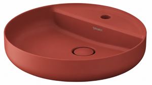 DURAVIT VITRIUM umyvadlová mísa 46 cm, s otvorem pro baterii, bez přepadu, matná skořicová