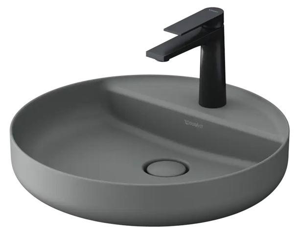 DURAVIT VITRIUM umyvadlová mísa 46 cm, s otvorem pro baterii, bez přepadu, matná světle šedá 266246HD71 Obrázek - fotka