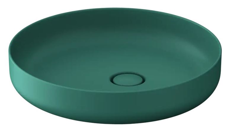 DURAVIT VITRIUM umyvadlová mísa 46 cm, bez přepadu, matná zelenomodrá 266146HA79 Obrázek - Hlavní obrázek
