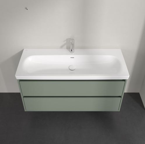 VILLEROY & BOCH SKYLA skříňka pod umyvadlo 117,2x43,9x59,6 cm, 2 zásuvky, soft green C80000AF Obrázek - fotka