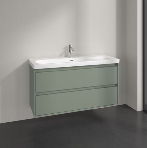 VILLEROY & BOCH SKYLA skříňka pod umyvadlo 117,2x43,9x59,6 cm, 2 zásuvky, soft green C80000AF Obrázek - fotka