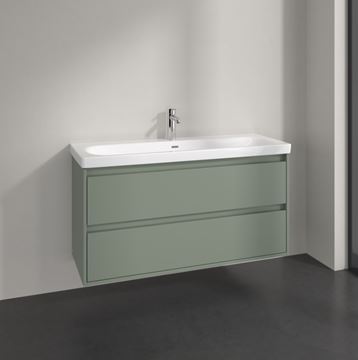 VILLEROY & BOCH SKYLA skříňka pod umyvadlo 117,2x43,9x59,6 cm, 2 zásuvky, soft green C80000AF Obrázek - fotka