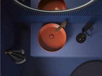 DURAVIT VITRIUM umyvadlová mísa 46 cm, bez přepadu, matná skořicová 266146HC79 Obrázek - fotka
