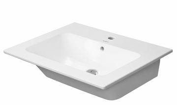 DURAVIT ME BY STARCK umyvadlo 63 cm, s otvorem pro baterii a přepadem, DuraShield