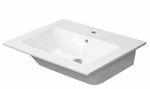 DURAVIT ME BY STARCK umyvadlo 63 cm, s otvorem pro baterii a přepadem, DuraShield