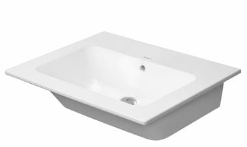 DURAVIT ME BY STARCK umyvadlo 63 cm, s přepadem, DuraShield